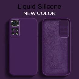 Covers Luxury Original Liquid Silicone Soft Cover For XiaoMi RedMi Note 11 Pro 5G 11s 10 note 13 pro 5G redmi note 12 Global Phone Case