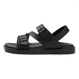 Sandals 2024 Summer Flat For Men Shoes Fashion Two-wear Men's Slippers Outer Wear Comfortable Beach