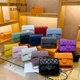 Fashion brand Handbags Women's single shoulder crossbody bag purse 90% factory hot sales wholesale luxury chain small square bag New leather portable underarm bags