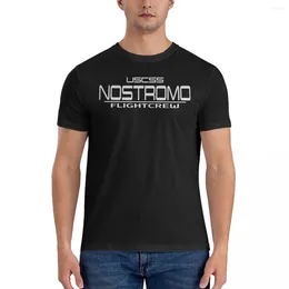 Men's T Shirts Flight Crew White Men Nostromo Vintage Tees Short Sleeve O Neck T-Shirts Cotton Gift Idea Tops