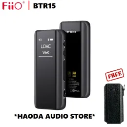 Amplifier FiiO BTR15 Bluetooth 5.1 Headphone Amplifier DSD256 Receiver MQA LDAC/aptX Adaptive with 3.5mm/4.4mm output free case skbtr15