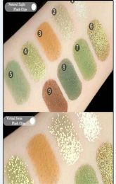 2021 New Arrival Nine color Pearl Green style color palette glitter makeup set Eyeshadow Shiny eyeshadow palette Waterproof5509805