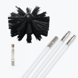 Brushes Chimney Brush 100/150/200mm Brush Head PA Flexible Prolongable Rods For Chimney Dryer Pipe Fireplace Inner Wall Cleaning Tools
