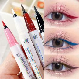 Eyeliner Ultrathin Matte Liquid Eyeliner Pen Waterproof Lasting Blue Red Sweatproof Quickily Drying Eyeliner Pencil Eyes Makeup Cosmetic