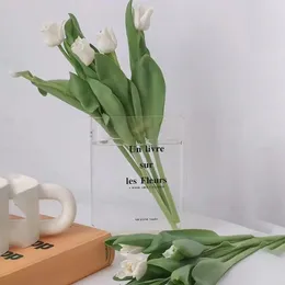 Vases Nordic Style Flower Vase Acrylic Book Design For Home Office Decor Unique Gift Lovers Elegant