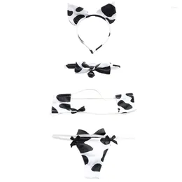 Bras Sets Cow Series Anime Bikinis Set Bra And Panties Erotic Lingerie For Women N7YF