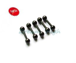 Earring Stud Titanium Black Ear Piercing Fashion Body Jewellery Barbell Style Christmas Gift8789612