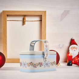 Storage Bottles Christmas Gift Packaging Tin Box Cookie Jar Candy Elk Tinplate Holiday Supplies