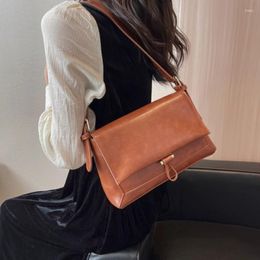 Shoulder Bags 2024 Women Crossbody Bag Flap Messenger Soft Pu Leather For Woman Simple Classic Handbag Designer
