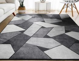 Carpets Geometric Carpet For Living Room Velvet Rug Bedroom Bedside Square Rugs Soft Fluffy Home Kids Salon Sofa Table Decor Mat4747997