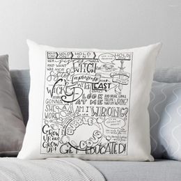 Pillow The Wicked Witch Of East Bro Hand Lettered Throw Pillowcases Bed S Home Decor Year Sofa