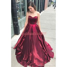 PROM Modestos vestidos escuros Dark Setin Sweepless Sweep Ruched Pleats Custom Made Made Size Size Evening Party Fester Formal OCN desgaste