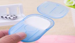Soap Flakes Portable Health Care Hand Soap Flakes Paper Clean Soaps Sheet Leaves With Mini Case Home Travel Supplies4965624