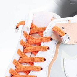 Shoe Parts Diamond No Tie Shoelaces Elastic Laces Sneakers Colorful Rhinestone Without Ties Kids Adult Quick Flat Shoelace