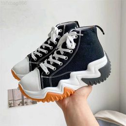 Casual Shoes Autumn Womens Casual Platform Sneakers Stars Canvas Trainers Running Sport Shoes Tennis Shoes Thick-Sole Walking Sneakers 35-42 240506