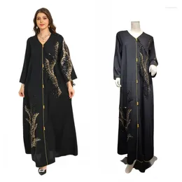 Ethnic Clothing Dubai Abaya Eid Muslim Women Fashion Sequins Dress Maxi Turkey Gowns Islamic Kaftan Moroccan Arabia Femme Party Robe