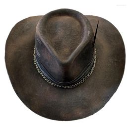 Berets 50JB Fashion Cowboy Hat Roleplay Costume Fedoras Stage Performances Magicians