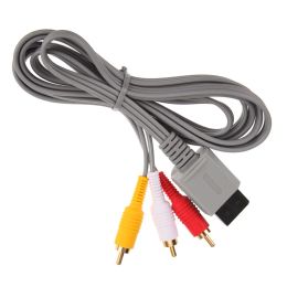 Cables Audio Video AV Adapter Composite 3 RCA Cable for Nintendo Wii Cord Wire