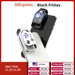 Lens APEXEL 200X Magnification Microscope lens withCPL Mobile LED Light Micro Pocket Macro Lenses for iPhone Samsung all smartphones