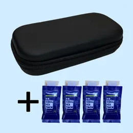 Storage Bags Water-proof PU Cooler Bag Portable Insulated Diabetic Travel Case Box Bolsa Termica Aluminium Foil Ice