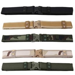 cessories Military style combat belt set quick release tactical belt fashionable mens canvas belt outdoor hunting and hiking tools J240506