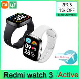 Watches Global Version Xiaomi Redmi Watch 3 Active 1.83" Display 5ATM Waterproof Bluetooth Phone Call 100+ Sport Modes New Arrivals