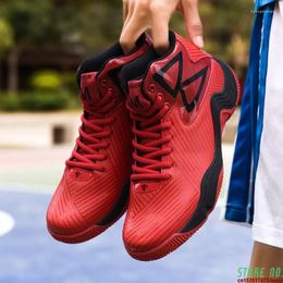 Basketball Shoes 2024 Red Men Breathable High Top Sports Gym Training Athletic Sneakers For Teens