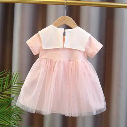 Girl's Dresses Summer Kid Girl Tutu Dress Mesh Wedding Princess Costume Cute Birthday Ball Gown Baby Girl Clothes Infant Outfit Children