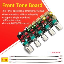 Amplifier PRO1 JRC2068 HIFI Front Tone Board Stereo High Subwoofer Operational amplifier AMP Volume Controller Treble Bass preamp