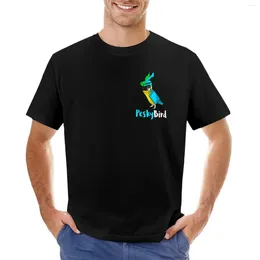 Men's Polos Pesky Bird Grian Gift For Kids 2024 Aqua T-shirt Tops Graphics Cute Men Workout Shirt