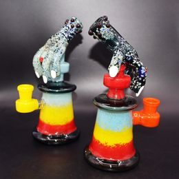 Mini Dab Rig 8.6 "oil dig hookahs Demon Claw Rig Bong Designed 14mm Female Joint Water Pipes With Bowland Free Delivery