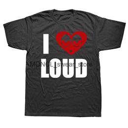 Men's T-Shirts Summer Men Chief Kf I Love Loud Same T-Shirt 100% Cotton Tops Ts Male Fashion Short Slve Clothing Harajuku Strtwear H240506