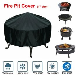 Grills Black Waterproof BBQ Cover BBQ Accessories Grill Cover Anti Dust Rain Gas Charcoal Electric Barbeque Grill Barbecue Supplies