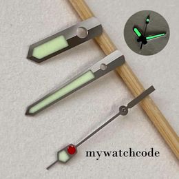 Watch Repair Kits Green Lume Japan C3 Silver Hands Fit NH35A NH36A 7S26 6R15 4R35 6309 7002 Movement Replacements