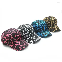 Ball Caps Women Leopard Print Printing Adjustable Shade Baseball Cap Men Sun Protection Spring Summer Dad Hat Snapback