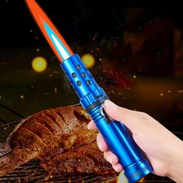 Rechargeable Jet Torch Lighter Great Power Metal Alloy For Cigars Outdoor BBQ Fireworks Camping Perfect Gift