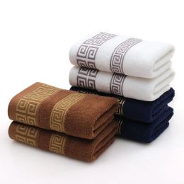 Towels 75x35cm 100% Cotton High Quality Face Bath Towels White Blue Bathroom Soft Feel Highly Absorbent Shower Hotel Towel Multicolor