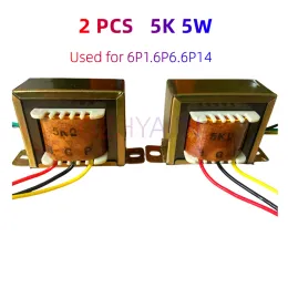 Amplifier 2PCS pure copper 5W tube amplifier transformer 5K singleended output cattle 6P1.6P6.6P14 tube