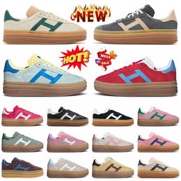 Fashion Designer Womens Bold Casual Shoes Luxury OG Original Flat Suede Upper Increase Leather Trainers Platform Cream Collegiate Green Pink Glow Gum Blue Sneakers