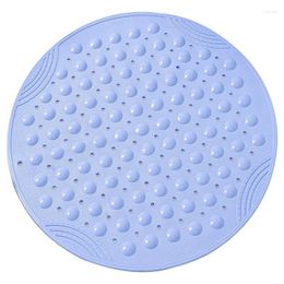 Carpets Multifunctional Round TPR Anti-slip Mat For Bathroom And Shower Room With Drain Hole Massage Pads