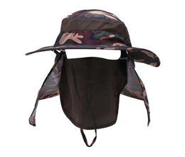 Berets Outdoor Sun Hat Summer Hiking Hunting Waterproof UV Protect Fisherman Fishing Cap Face Protector Anti Mosquito2382374