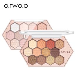 Brushes O.two.o Eye Shadow Palette 8/12/18 Colors Highly Pigmented Matte Glitter Shimmers Powder Blendable Colorful Makeup Palette