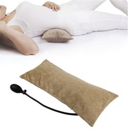 Multifunctional Portable Air Inflatable Pillow Lower Back Pain Orthopedic Lumbar Support Cushion Travel Waist Knee Inflatable Pill2240119