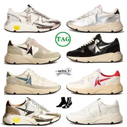 Italy Gold Running Sole Sneakers Superstars Designer shoes Classic White Sequin Dirty Designer Man Women Trainers Geese Casual Shoes Tail Star