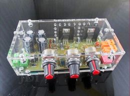 Amplifier DIY Kits Dual channel 2.0 18W+18W TDA2030A HIFI Stereo amplifier AMP board DIY Kit with Case