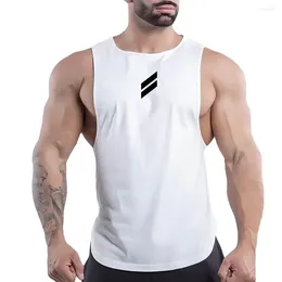 Men's Tank Tops Basketball Gym Clothing Men Y2k Print Top Breathable Sleeveless Shirt Outdoor Sport Summer Quick Dry Fashion Leisure