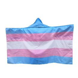 Accessories LGBT Rainbow Transgender Pride Flag Gay Cape Body Flag 3x5ft Polyester Fans Flag Cape custom flag