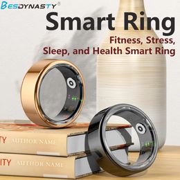 Smart Ring Multifunctional Step Health Tracker Heart Rate Blood Oxygen Monitor Waterproof Men Women Sleep Fitness R02 240504