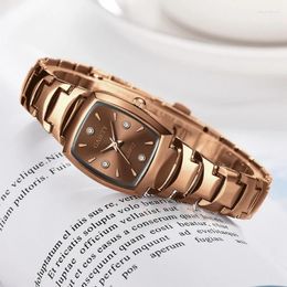 Wristwatches Stainless Steel Women Watch Simple Fashion Ladies Watches Quartz Elegant Luxury Rhinestone Female Wristwatch Gift Clock 2024