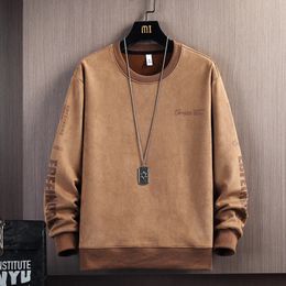 Autumn Spring 2024 Hoodies Sweatshirt For Mens Grey Blue Hip Hop Punk Pullover Streetwear Casual Fashion Clothes OverSize 5XL 240428